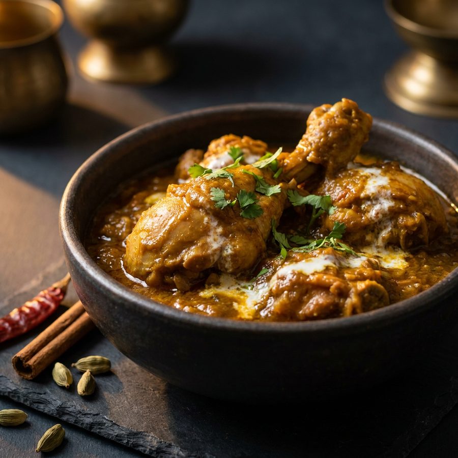 Homemade chicken curry